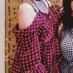 Anthropologie gingham dress